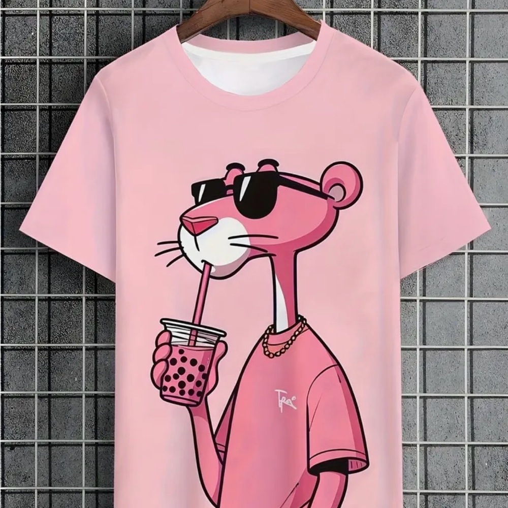 NEW Pink Panther Graphic T-Shirt
